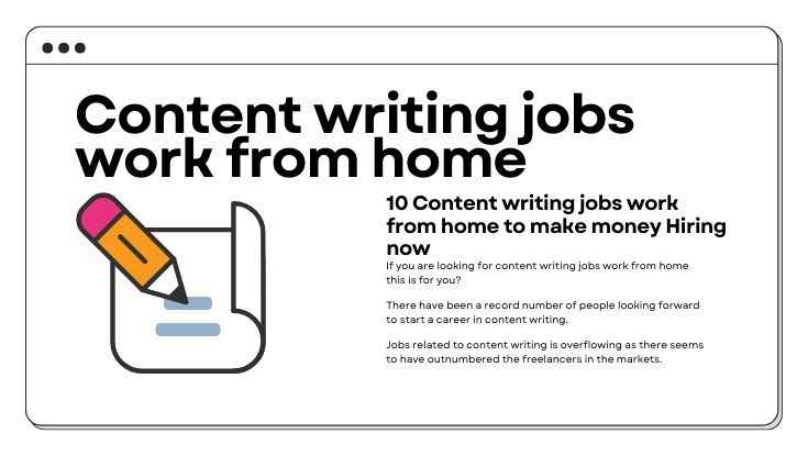10 Content writing jobs work from home to make money Hiring now (1)