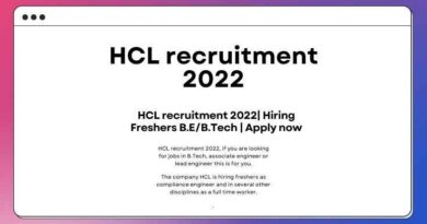 HCL recruitment 2022 Hiring Freshers B.EB.Tech Apply now (1)