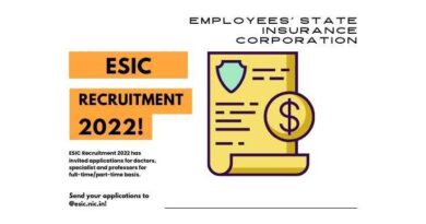 ESIC Recruitment 2022Specialist, Doctors, Professors Apply now (1)
