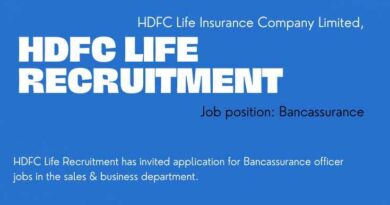 HDFC Life Recruitment Bancassurance officer jobs Apply now (1)
