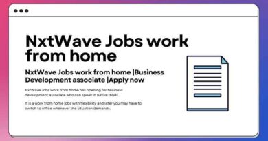 NxtWave Jobs work from home for freshers BDA 2023 apply online