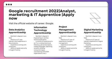 Google recruitment 2022Analyst, marketing & IT Apprentice Apply now (1)