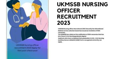 UKMSSB Nursing officer recruitment 2023 Apply for 1564 post check post (1)