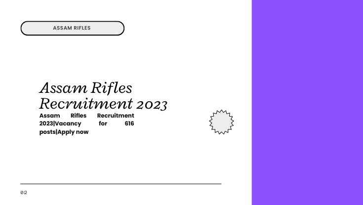 Assam Rifles Recruitment 2023Vacancy for 616 postsApply now (1)