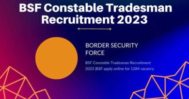 BSF Constable Tradesman Recruitment 2023 BSF apply online for 1284 vacancy (1)