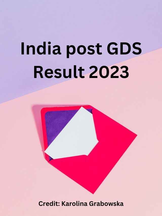 India post GDS Result 2023| Merit list PDF, Cut Off result download