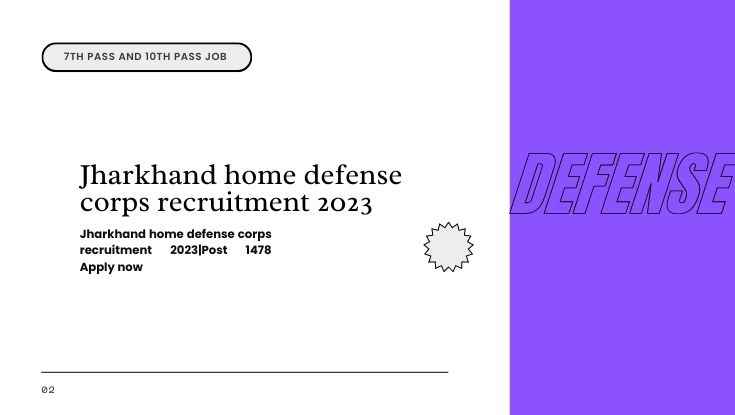 Jharkhand home defense corps recruitment 2023Post 1478 Apply now (1)