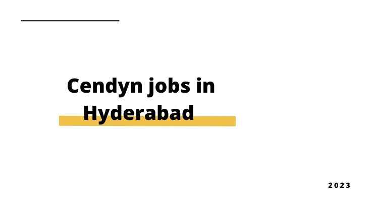 Cendyn jobs in Hyderabad offer exciting opportunities Join our team today! (1)