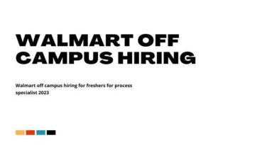 Walmart off campus hiring for freshers for process specialist 2023 (1)