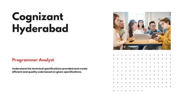 1 Best Cognizant Hyderabad jobs for freshers hiring Analyst apply now (1)
